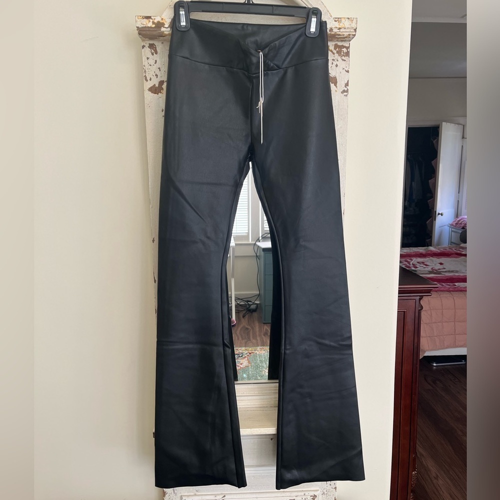 NWT Splendid x Cella Jane Vegan Leather Flare Size XS